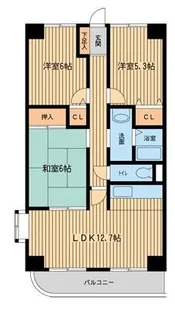 エスポワール ルーチェ【3階】の間取り