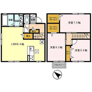 宮城県仙台市青葉区中山吉成1【一戸建】の間取り