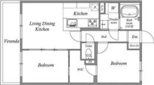 東京都文京区向丘1【マンション】の間取り