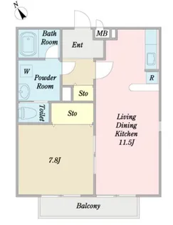 マテーラ上牧/1F【1階】の間取り