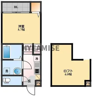 Viola East Hill【2階】の間取り