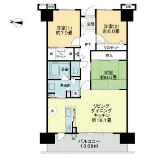 サーパスシティ桜通りパークウイング【8階】の間取り
