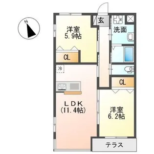向日葵【1階】の間取り