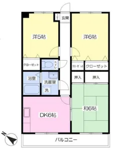 第9旭マンション【1階】の間取り