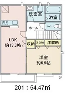 東京都八王子市大塚【アパート】の間取り