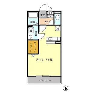 クレール【3階】の間取り