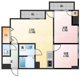 長崎県長崎市岩川町【マンション】の間取り