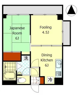 クリア上野毛通り【2階】の間取り