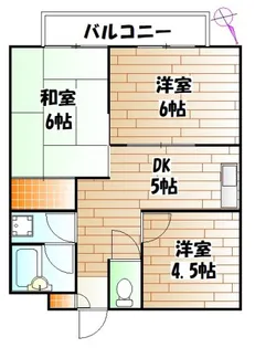 3DKの間取り画像