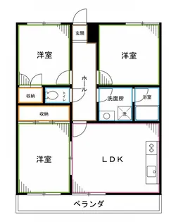 カサ・カスタニア【5階】の間取り