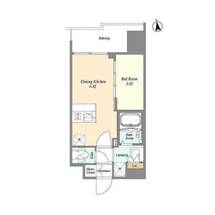 CAVANA西大島【5階】の間取り