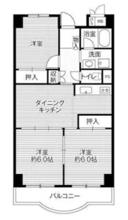 ビレッジハウス芝浦タワー1号棟【8階】の間取り