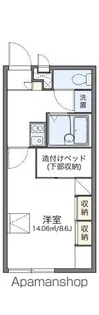 レオパレスSWEET【2階】の間取り