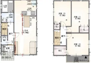 埼玉県羽生市西1【一戸建】の間取り