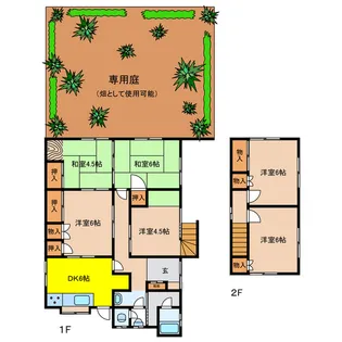 徳島県名西郡石井町高川原字天神【一戸建】の間取り