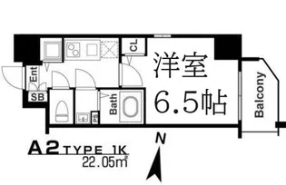 大阪府大阪市浪速区幸町3【マンション】の間取り