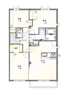 Vranz博多南【1階】の間取り