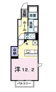 茨城県牛久市上柏田3【アパート】の間取り