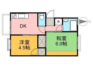 ベルデハイツ【1階】の間取り