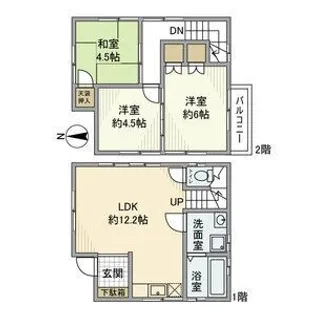 千葉県習志野市屋敷2【一戸建】の間取り
