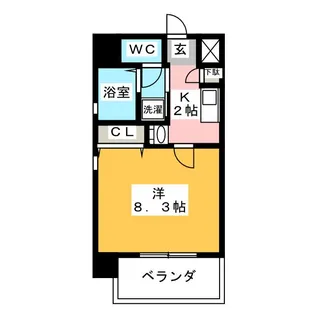 共同ハイツナゴノ【2階】の間取り