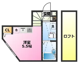 グランコンフォール武蔵小杉【1階】の間取り