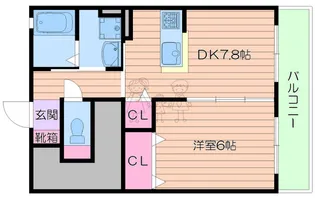 ドゥジエーム【1階】の間取り