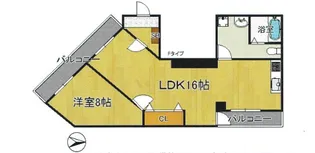 ジェイルミナ【9階】の間取り