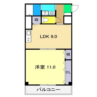 フォブール札場【2階】の間取り
