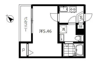 東京都大田区東六郷1【アパート】の間取り