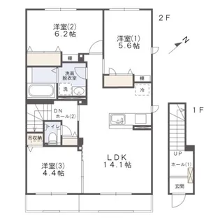 ブランフェーヴ【2階】の間取り