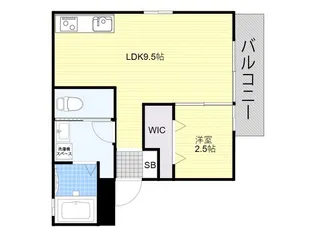 ルミエール神屋町【2階】の間取り