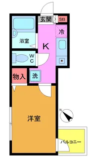 メルディア津田沼【3階】の間取り