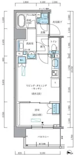 パークアクシス新大橋【4階】の間取り