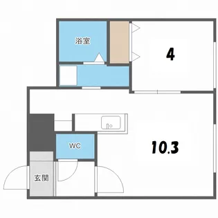 bluestar中島公園テラス【3階】の間取り