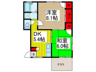 ビュ-コ-ト【1階】の間取り