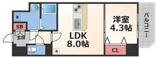 Garden House新今里【5階】の間取り