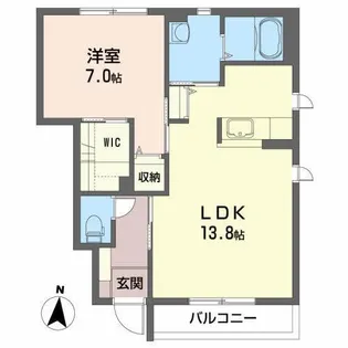 カーサ・ラ・セレーノ II【1階】の間取り