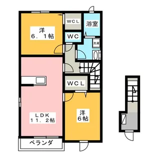 フローラ155の間取り