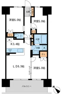 ブレス宮崎台【12階】の間取り