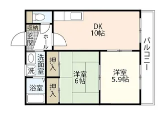 アセント宇品M1(旧エステート芸峰)【4階】の間取り