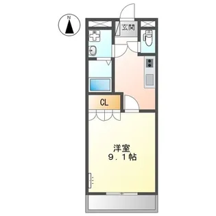 リバティヒルズ吉田V【1階】の間取り