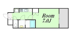 メロディア新北野【3階】の間取り