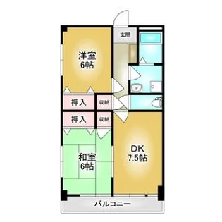 福冨マンション【3階】の間取り