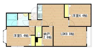 メゾン・ド・コンチェルト【1階】の間取り
