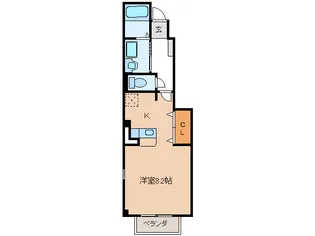 クレセントK【1階】の間取り