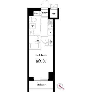 ハーモニーレジデンス横浜みなとみらい#001【3階】の間取り