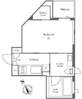 KDXレジデンス麻布仙台坂【5階】の間取り