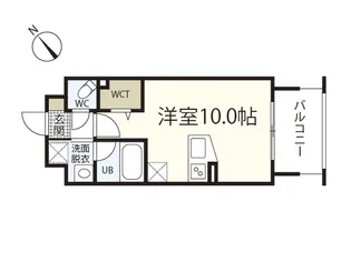 Der Glanz. Y2比治山【11階】の間取り