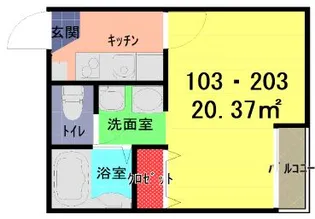アーク・ヴィラ谷塚【1階】の間取り
